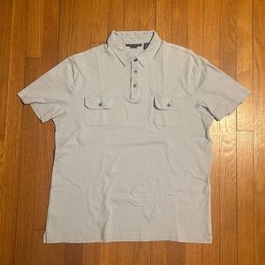 Perry Ellis Light Blue Pima Cotton Polo Shirt Men’s L